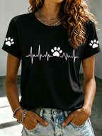 Women's Paw Print T-Shirt