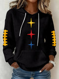 Women's Football Print Sweatshirt