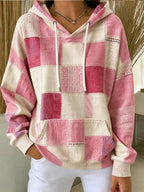 Women's Vintage Hoodie Geometric Hoodie