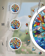 Acrylic Jigsaw Puzzle Suncatcher - Tree of Radiant Glass