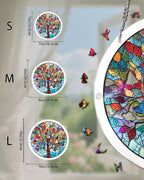Acrylic Jigsaw Puzzle Suncatcher - Vivid Tree of Life