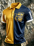 Men'S Football Printed Polo Shirt