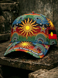 Unisex Vintage Australian-Style NAIDOC Art Print Casual Hat