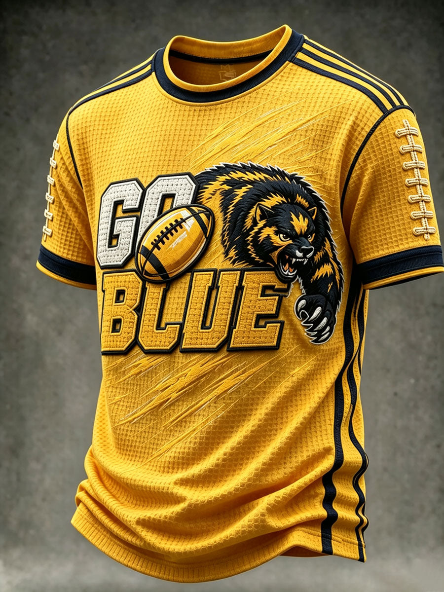 Men'S Football Fan Waffle T-Shirt