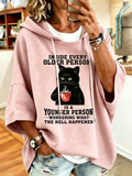 Women's Animals Cat Printed Fashion Printed Hoodie