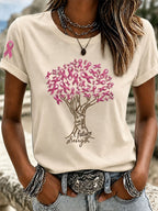 Women Leopard Truck Pink Ribbon Breast Cancer Warrior T-Shirt