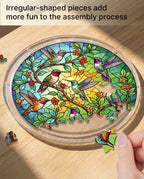 Acrylic Jigsaw Puzzle Suncatcher - Emerald Forest Prism