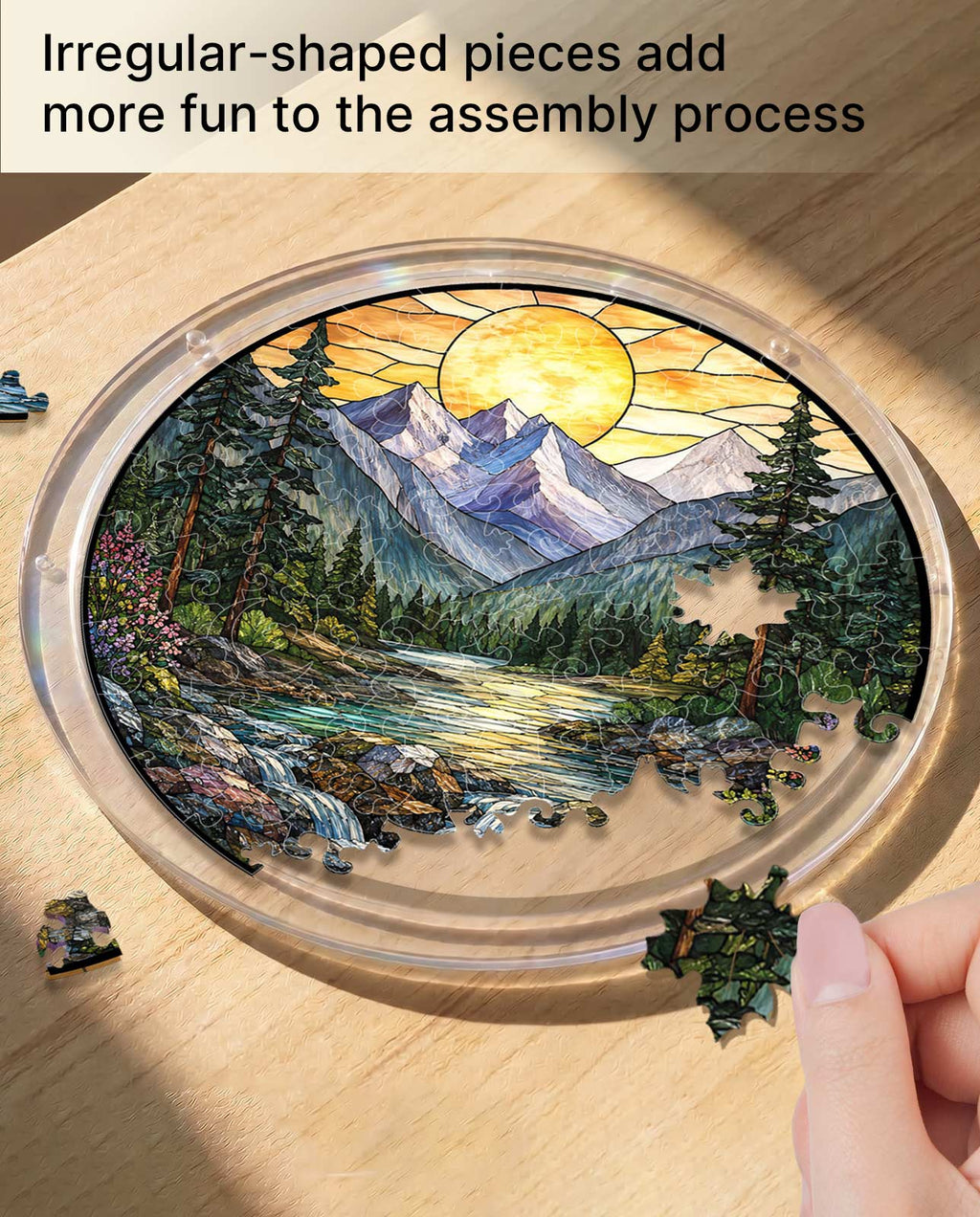 Acrylic Jigsaw Puzzle Suncatcher - Golden Valley