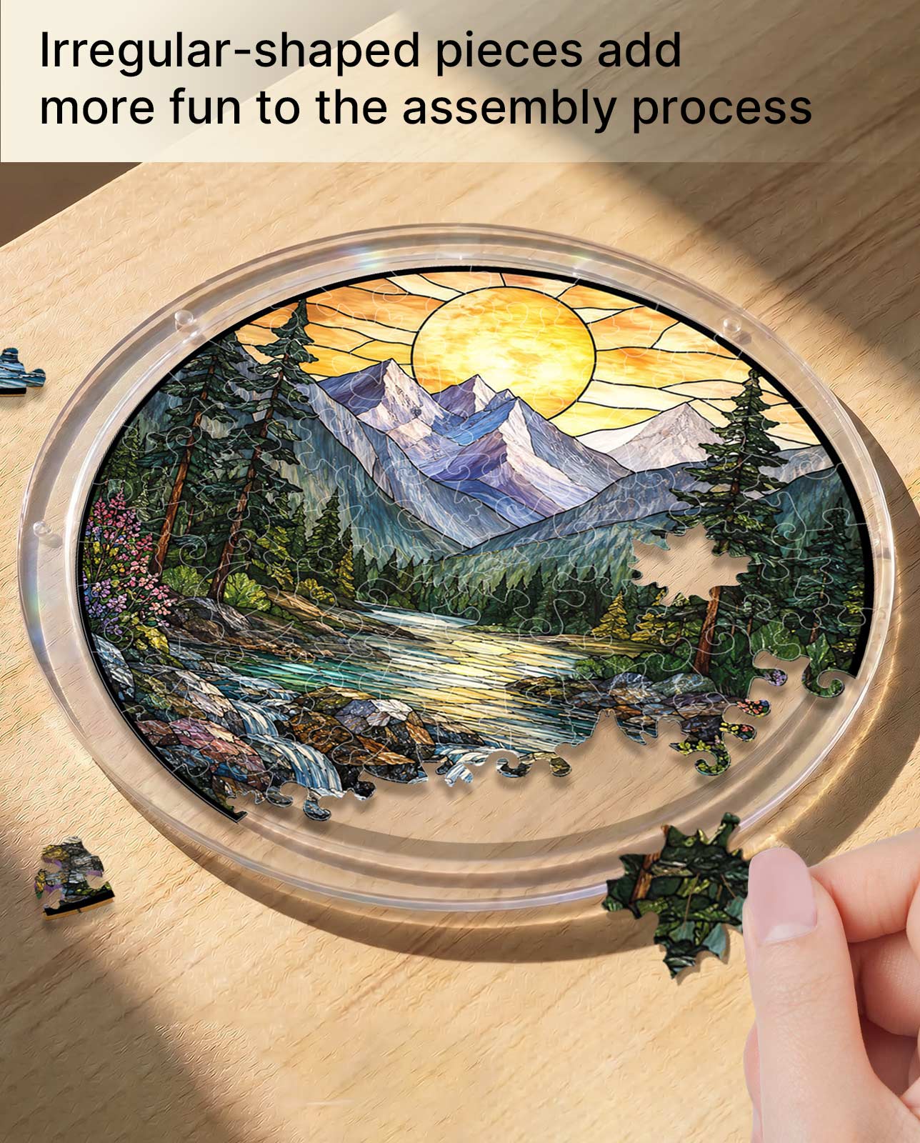 Acrylic Jigsaw Puzzle Suncatcher - Golden Valley