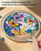 Acrylic Jigsaw Puzzle Suncatcher - Butterflies in Bloom