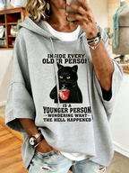 Women's Animals Cat Printed Fashion Printed Hoodie
