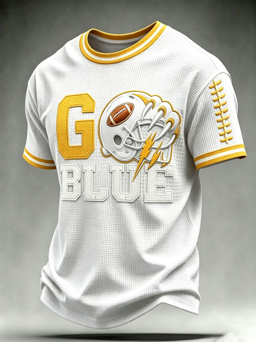 Men'S Football Fan Waffle T-Shirt