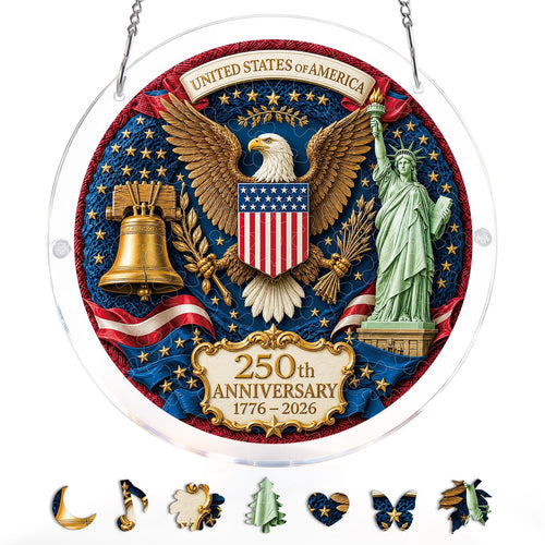 Acrylic Jigsaw Puzzle Suncatcher - Glory of America