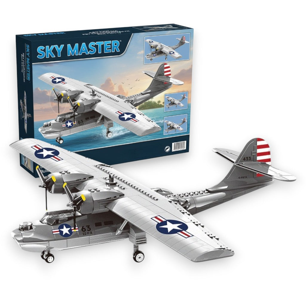 ✈Classic WWII Amphibious Flying Boat Brick Set — Collector’s Edition