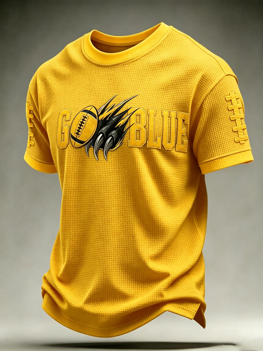 Men'S Football Fan Waffle T-Shirt