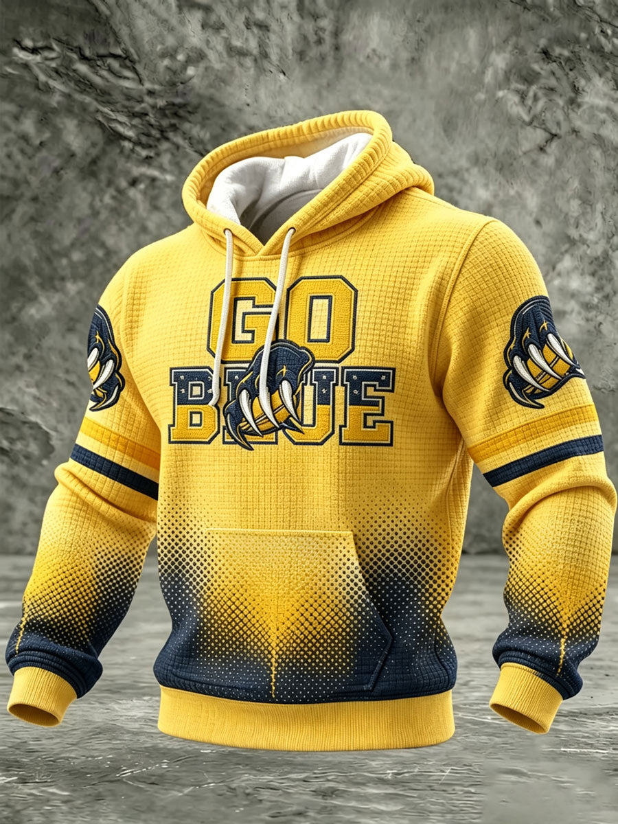 Men's Football Printed Casual Hoodie