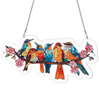 Acrylic Jigsaw Puzzle Suncatcher - Blossom Songbirds