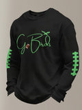 Men's Football print waffle T-shirt