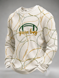 Men's Football Printed Waffle T-Shirt