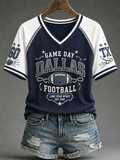 Women'S Game Day Football Casual T-Shirt