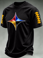 Men'S Football Print Waffle T-Shirt
