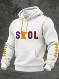 Men's Football Fans Printed Casual Hoodie