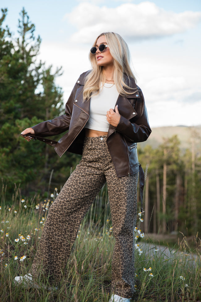Wild Things Leopard Wide Leg Pants FINAL SALE