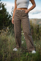 Wild Things Leopard Wide Leg Pants FINAL SALE