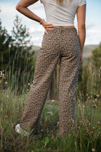 Wild Things Leopard Wide Leg Pants FINAL SALE