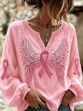 Women'S Breast cancer awareness Casual Top