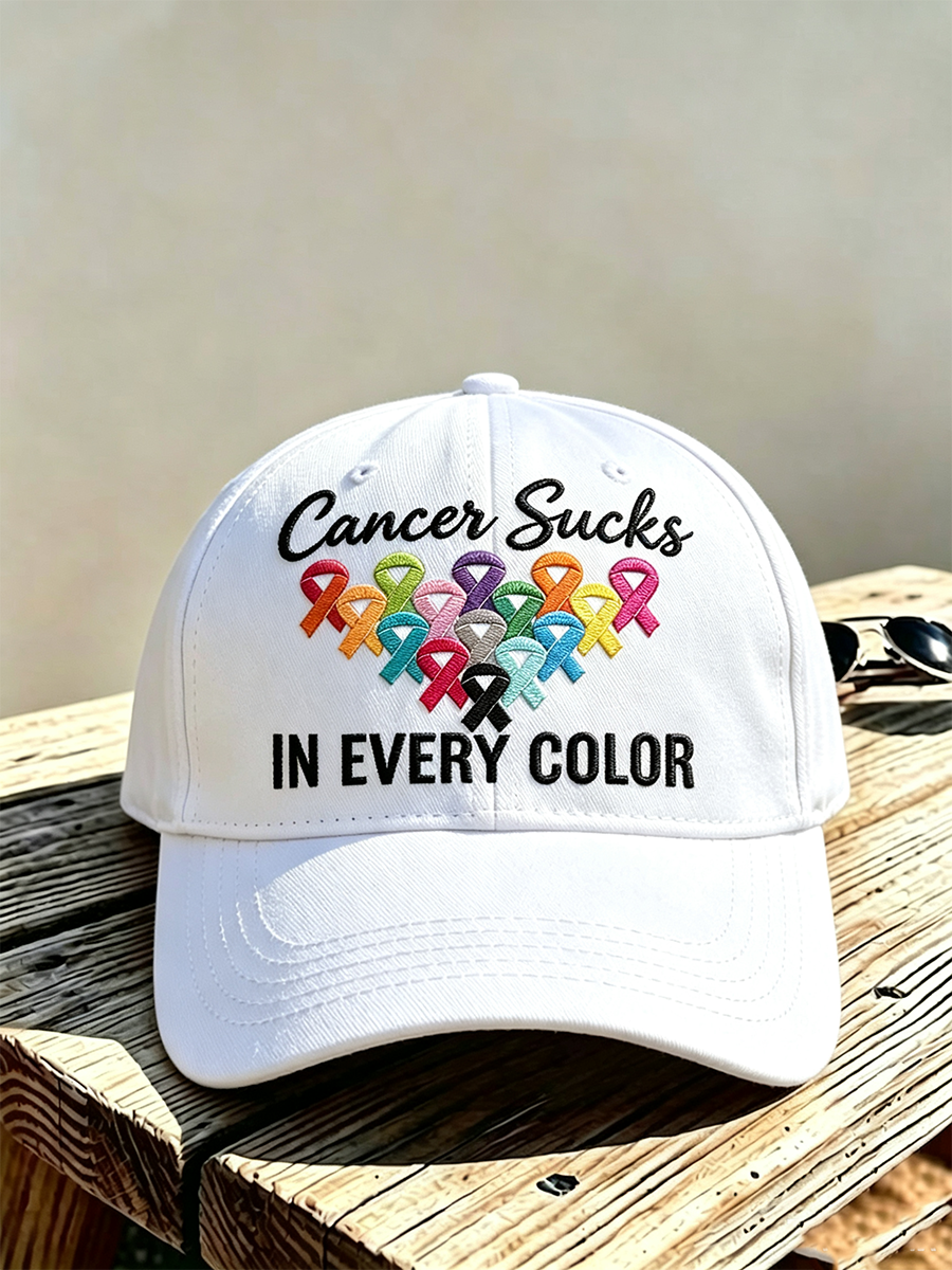 Unisex Cancer Awareness Casual Hat