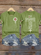 Women's Breast Cancer Awareness  Print Tee