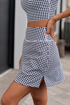 Active State Black Gingham Active Skirt FINAL SALE