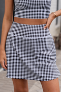Active State Black Gingham Active Skirt FINAL SALE
