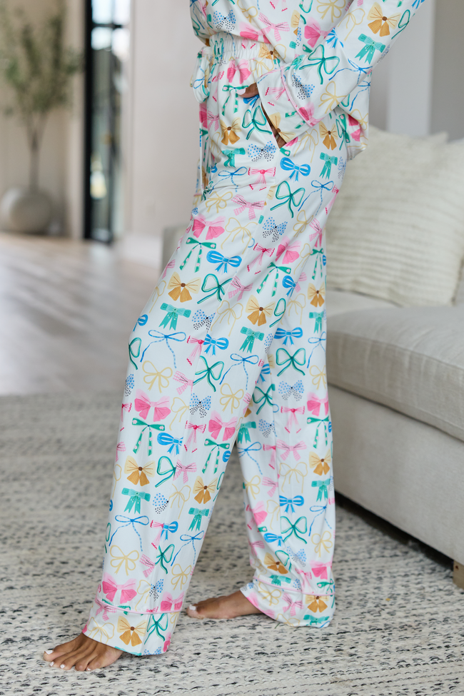 Cozy Crush Pajama Pants - Take A Bow Multi Pastel FINAL SALE