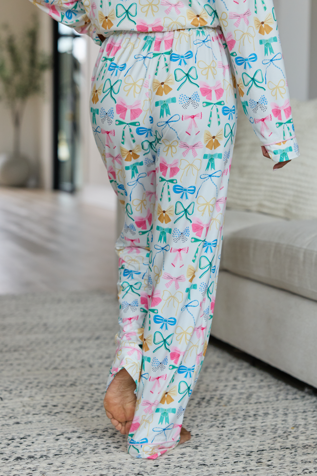 Cozy Crush Pajama Pants - Take A Bow Multi Pastel FINAL SALE