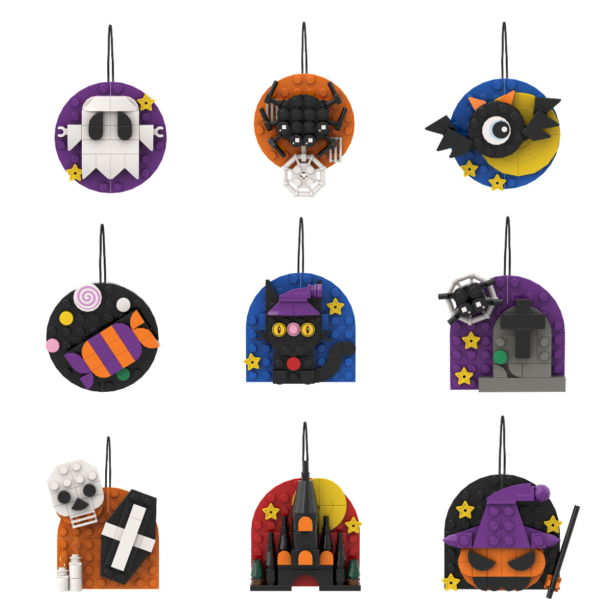 Buildable Halloween Fun – Brick Magnet & Hanging Set