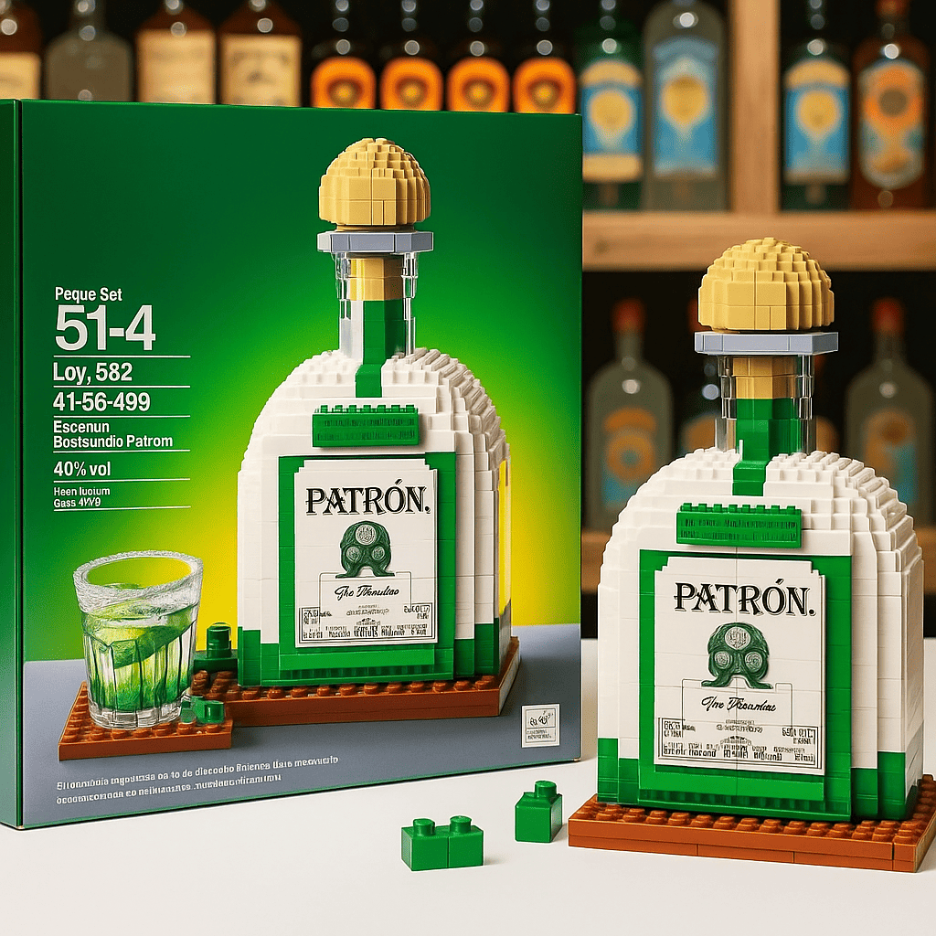 Iconic Whiskey Bottle Building Block Set🍻