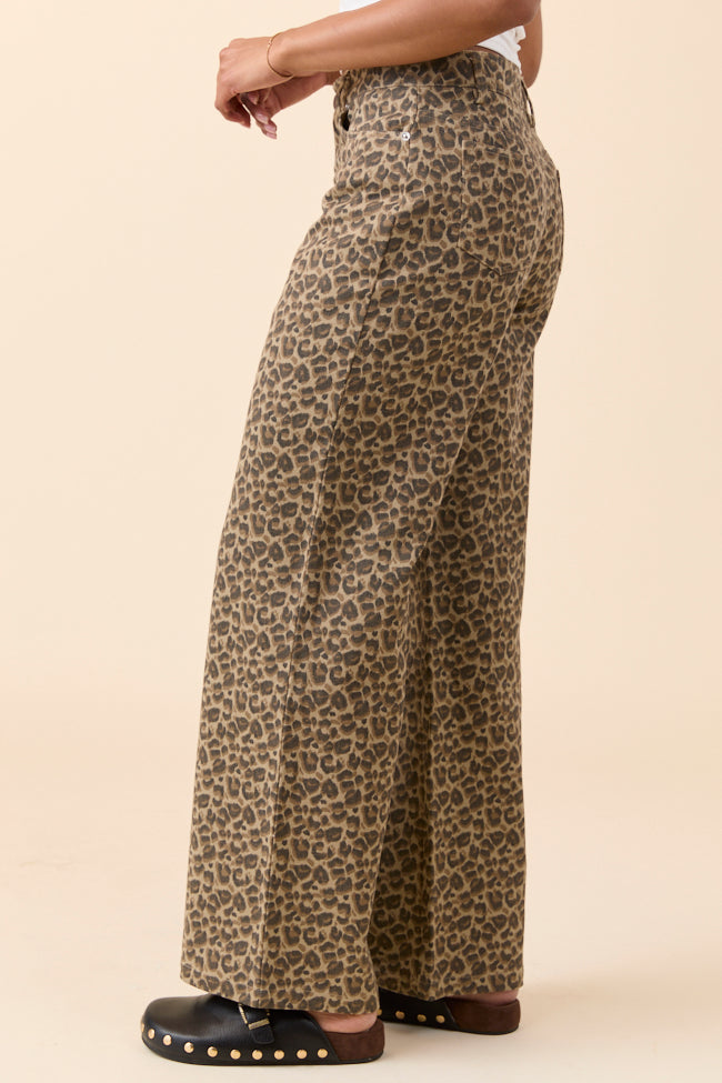 Wild Things Leopard Wide Leg Pants FINAL SALE