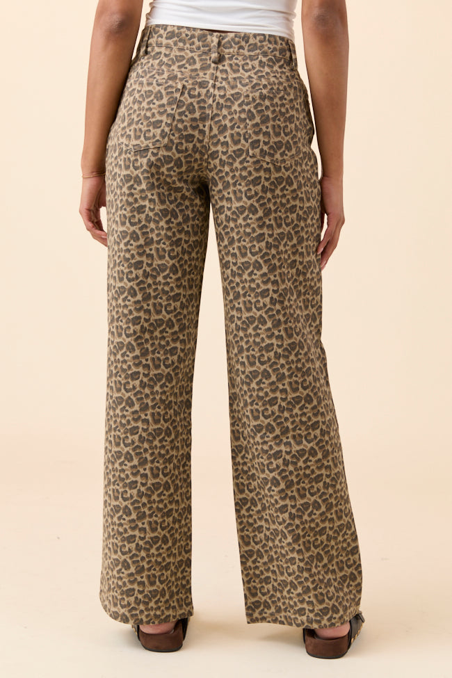 Wild Things Leopard Wide Leg Pants FINAL SALE