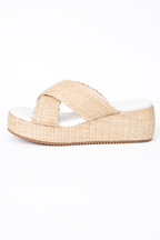Clementine Tan Cross Platform Sandals FINAL SALE