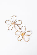 Gold Wire Daisy Earrings FINAL SALE