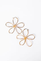Gold Wire Daisy Earrings FINAL SALE