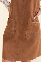 Anissa Brown Overall Dress FINAL SALE