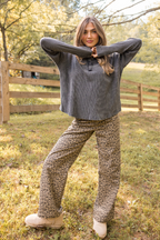 Wild Things Leopard Wide Leg Pants FINAL SALE