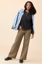 Wild Things Leopard Wide Leg Pants FINAL SALE