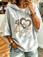 Women's Casual Cute Cat Ar Printed Hoodie