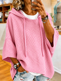 Women'S Vintage Breast Cancer Ribbon Print Hoodie