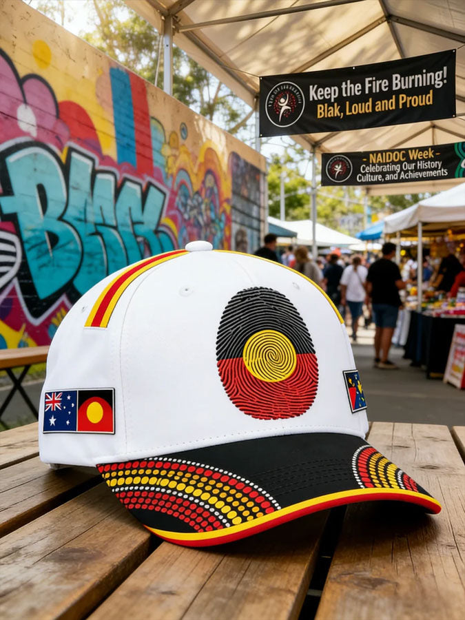 Neutral Australian Indigenous Day casual hat