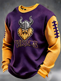 Men'S Football Printed Waffle T-Shirt